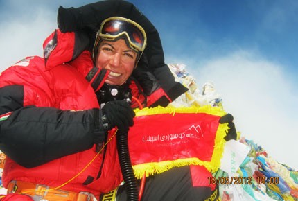 Parvaneh Kazemi on Mt Everest Summit 8848m