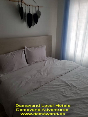 Modern and comfortable bedrooms at Arses Motel near Damavand and Polour village Clean and stylish bedroom at Arses Motel near Mount Damavand