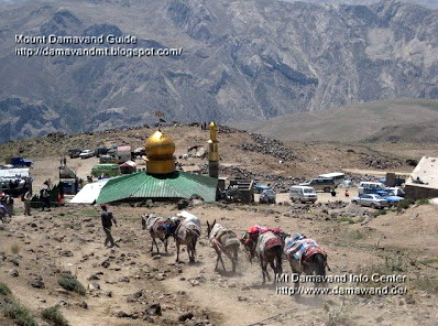 Damavand Base Camp or Goosfand Sara (Crowd)