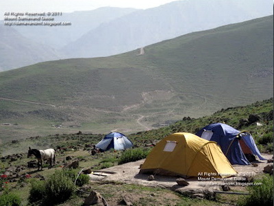 Mt Damavand Base Camp or Goosfand Sara (Tenting)