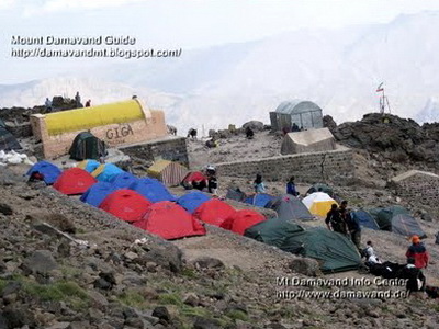 Tenting Area Mount Damavand Camp 3 Bargah Sevom