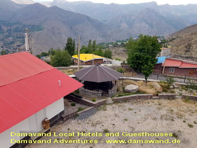 Scenic views of Damavand from local hotel, hostel, guesthouse, and house accommodations Damavand hostel, guesthouse, local house, and hotel with scenic mountain views