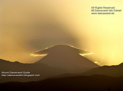 Mount Damavand Lenticular Cloud Cap